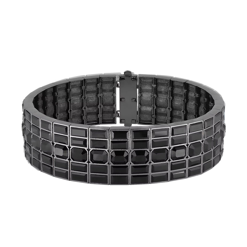 HIVA BLACK CUFF NECKLACE