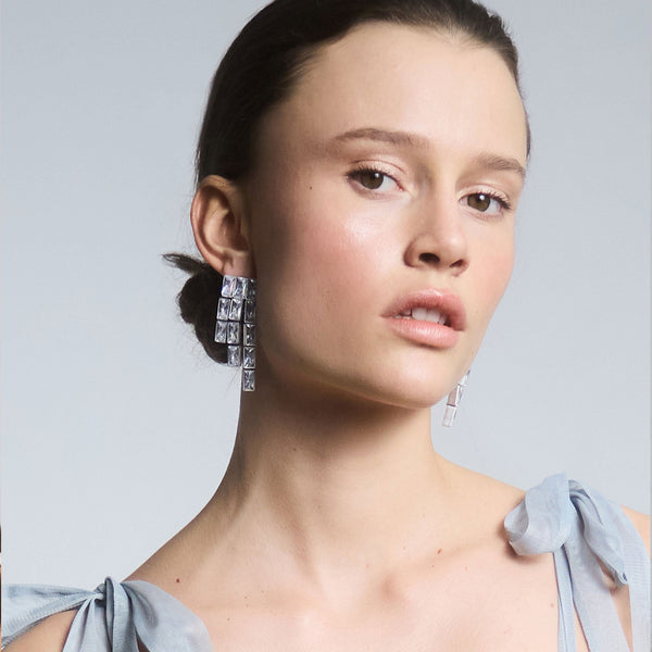 LEILA SILVER EARRINGS