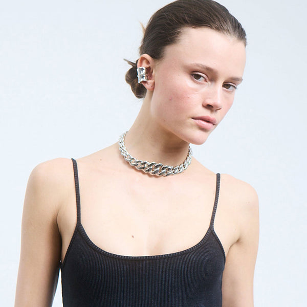 PATROW SILVER CUFF NECKLACE