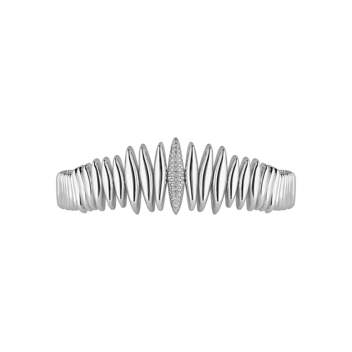 SAHRA SILVER CUFF NECKLACE